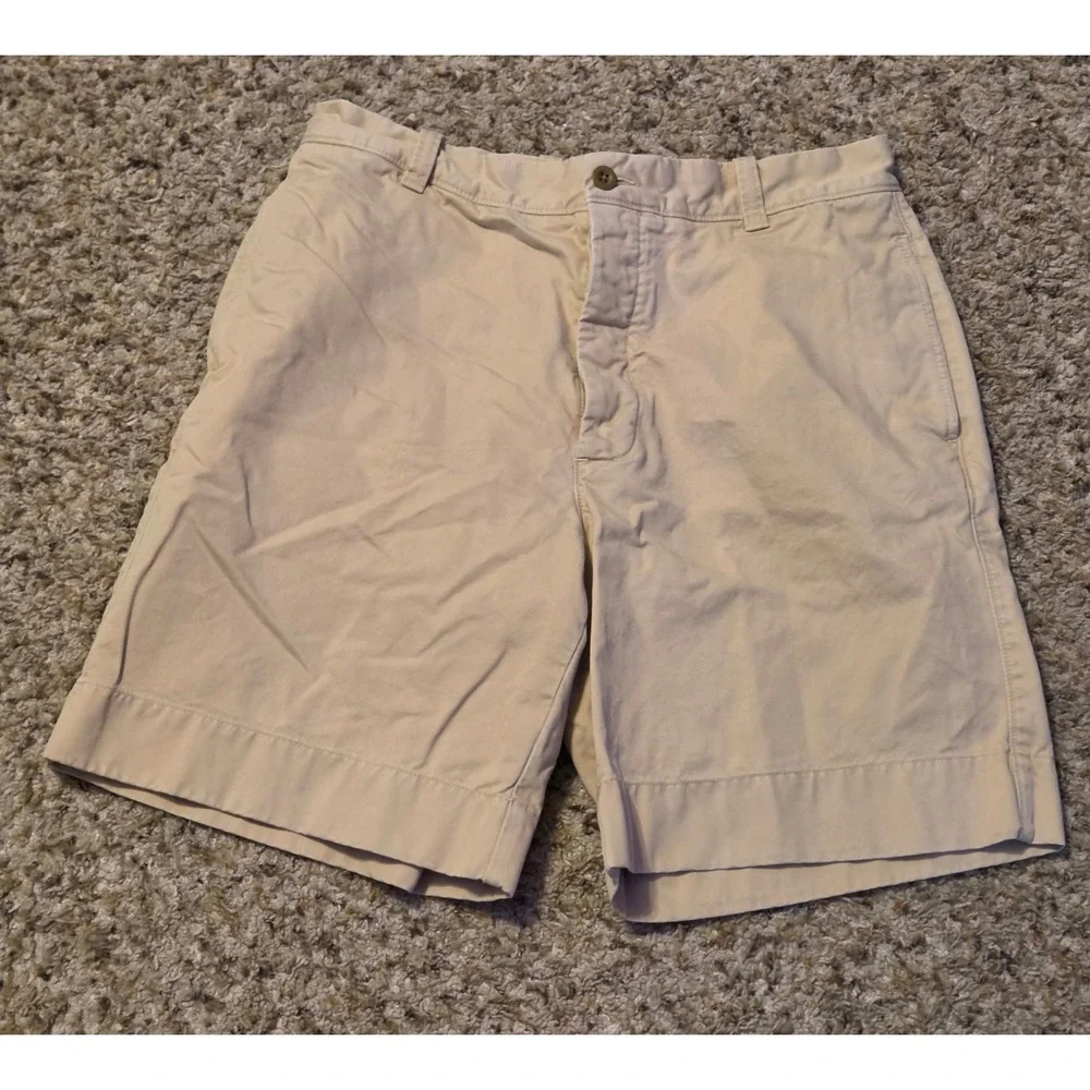 J.Crew Chino Shorts Men's Size 34 Tan Button Fly